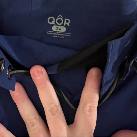 QOR Mens Shorts Size 34 Drawstring Boardshort Blue - Picture 3 of 7